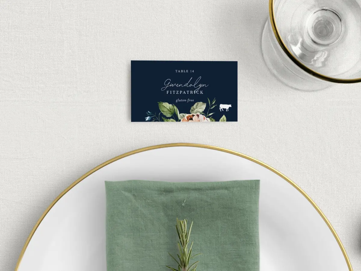 Tented Place Cards