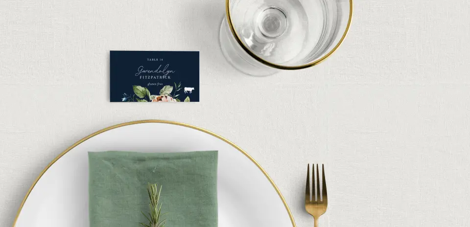 Tented Place Cards