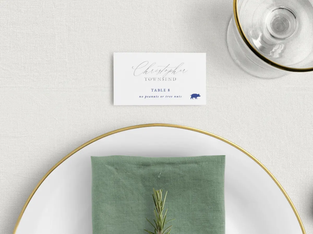 Tented Place Cards