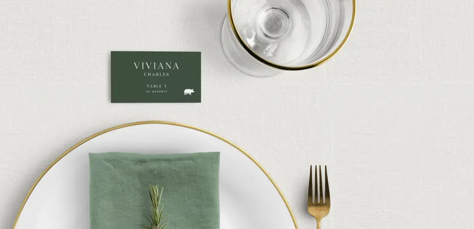Tented Place Cards