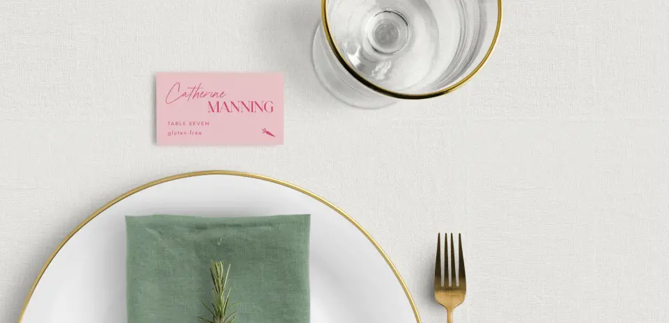 Tented Place Cards