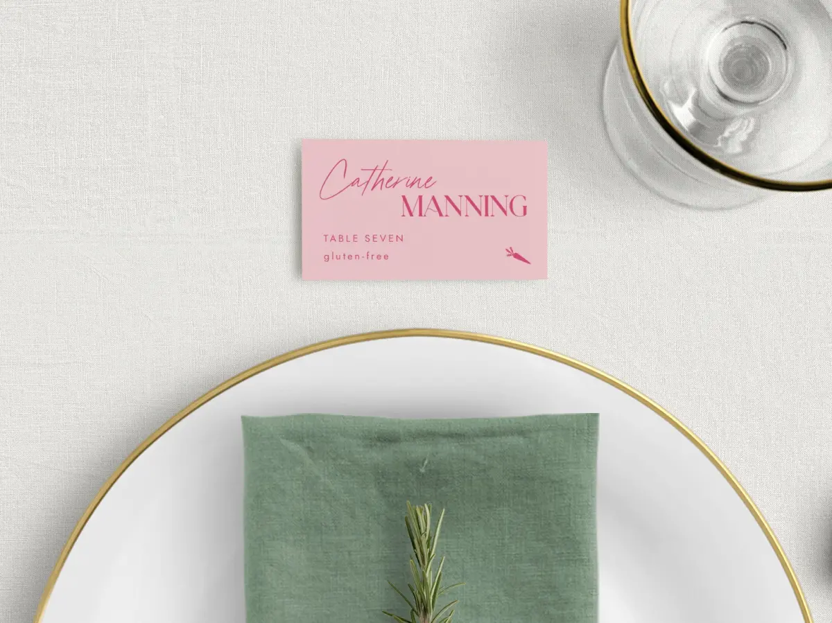 Tented Place Cards
