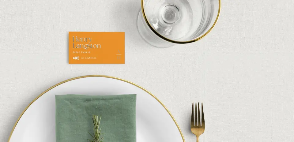Tented Place Cards