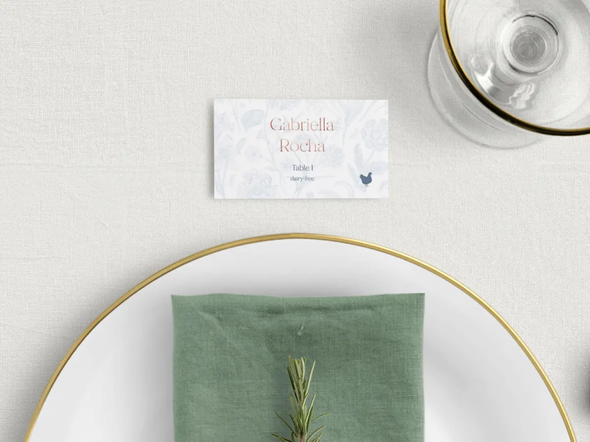 Tented Place Cards
