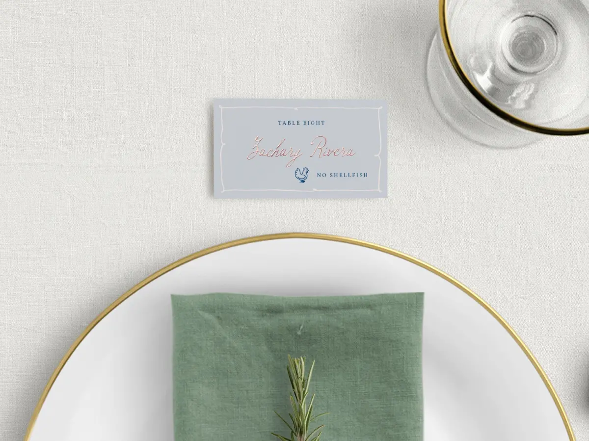 Tented Place Cards