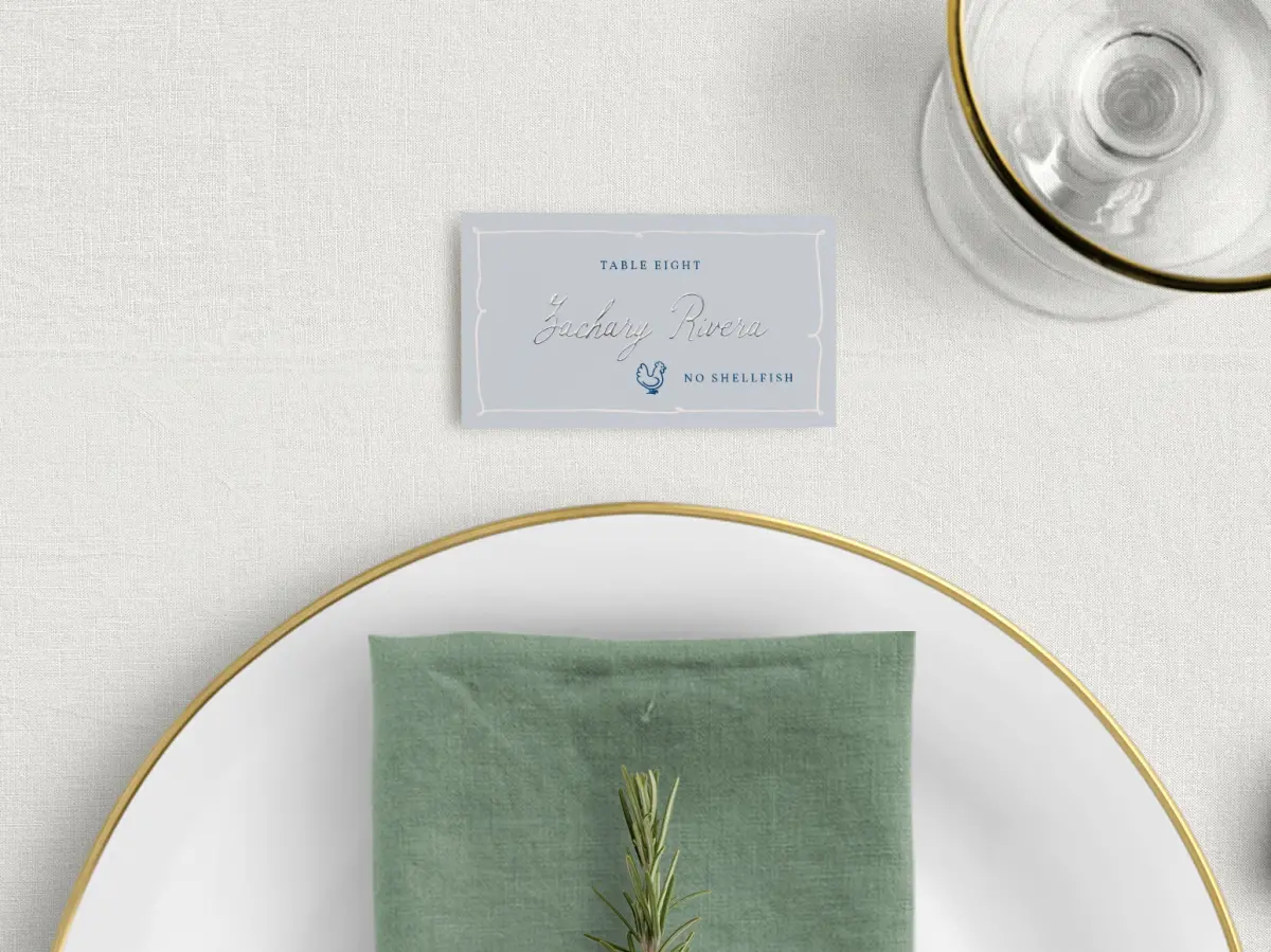 Tented Place Cards