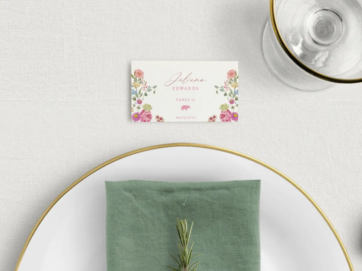 Tented Place Cards