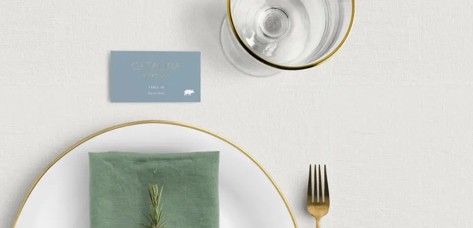 Tented Place Cards