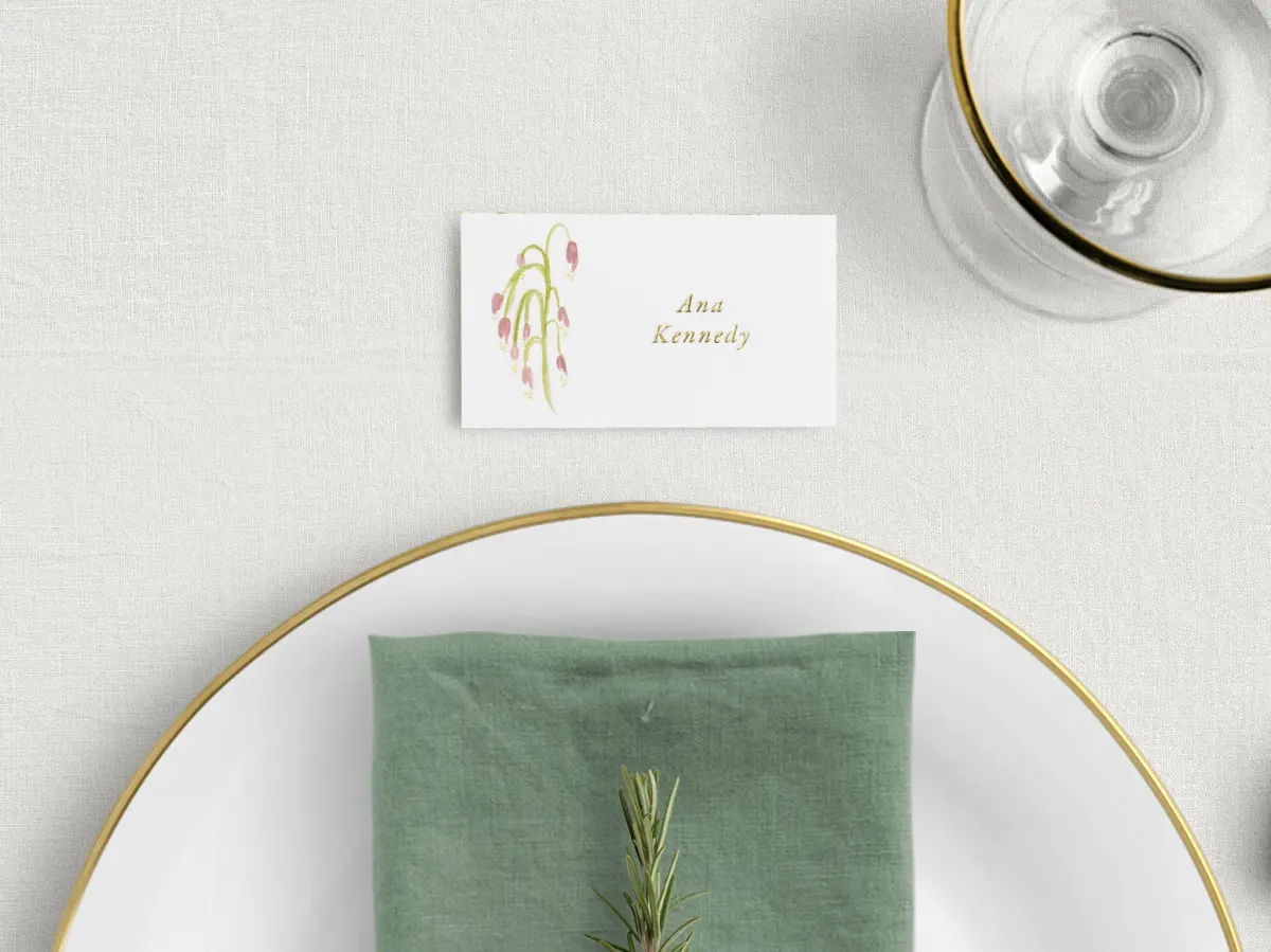 Tented Place Cards