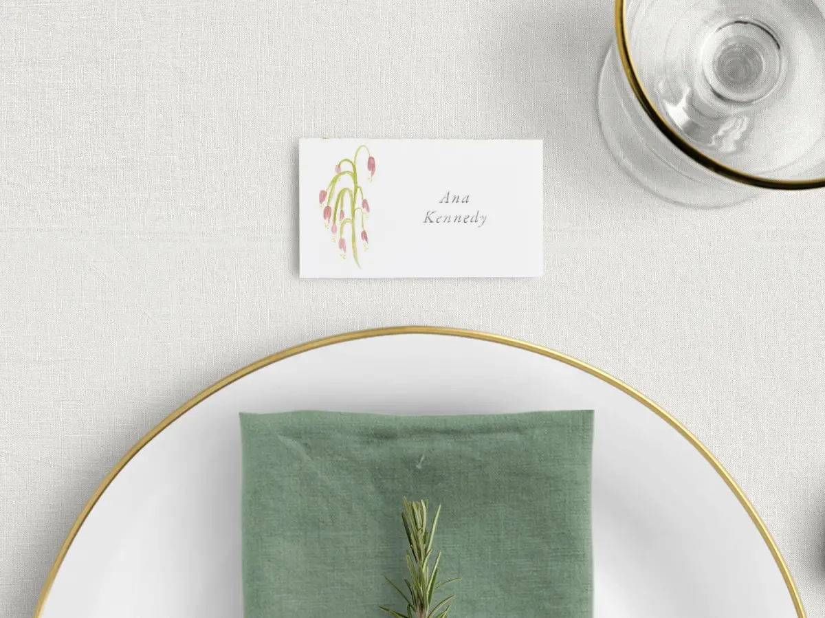 Tented Place Cards
