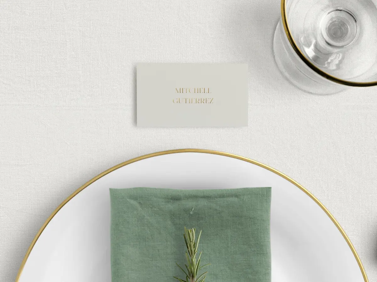 Tented Place Cards