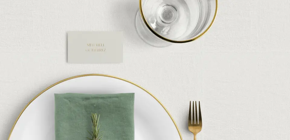 Tented Place Cards