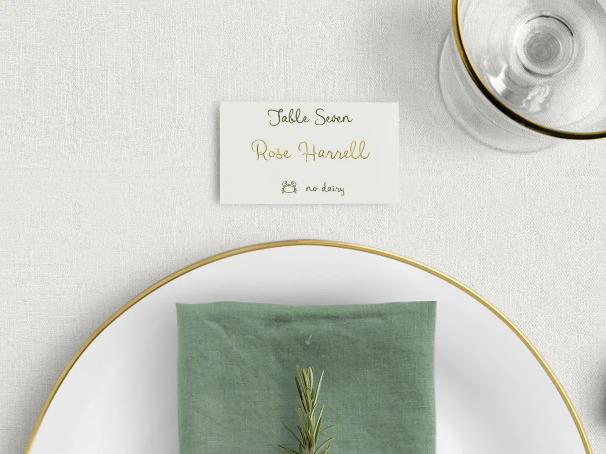 Tented Place Cards