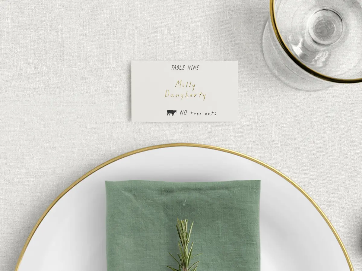 Tented Place Cards