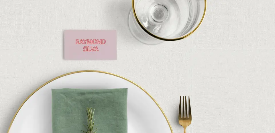 Tented Place Cards
