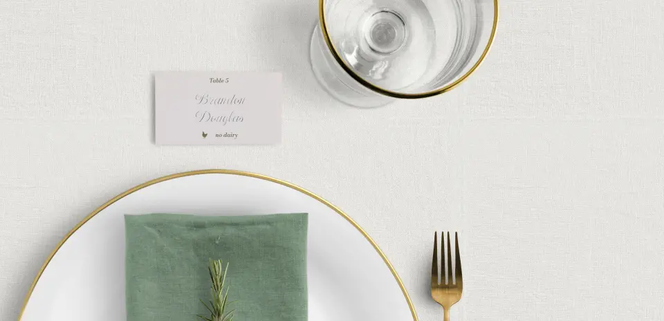 Tented Place Cards