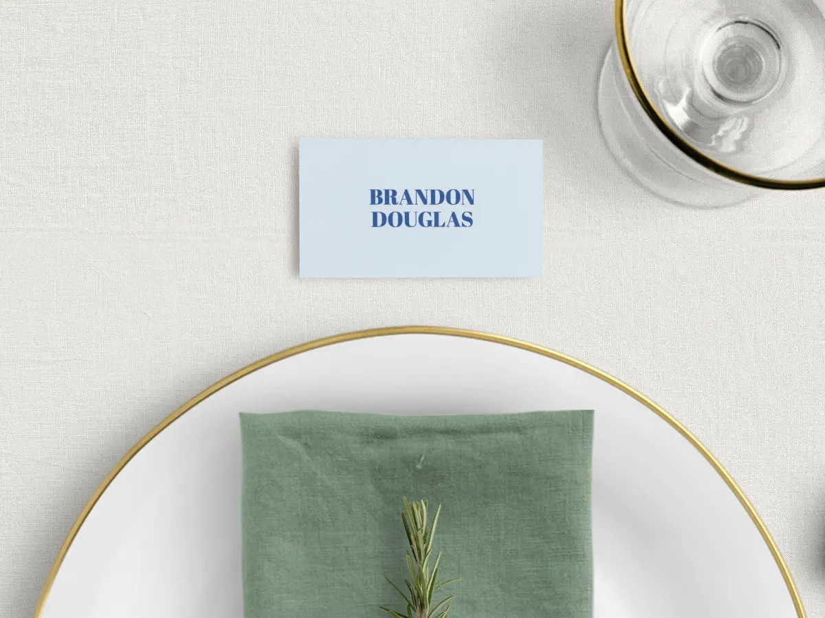 Tented Place Cards