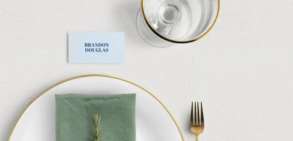 Tented Place Cards