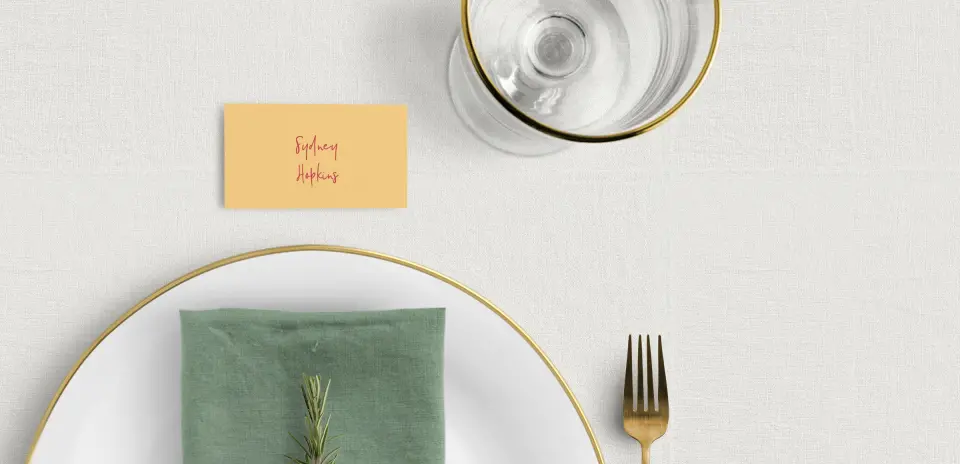 Tented Place Cards