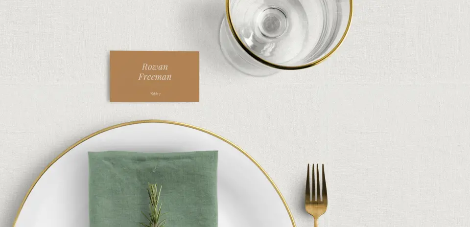 Tented Place Cards
