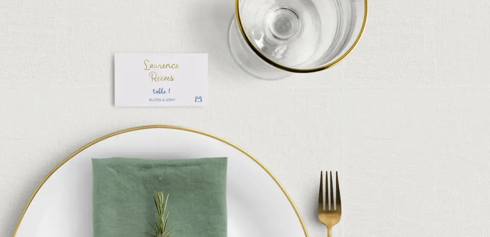 Tented Place Cards