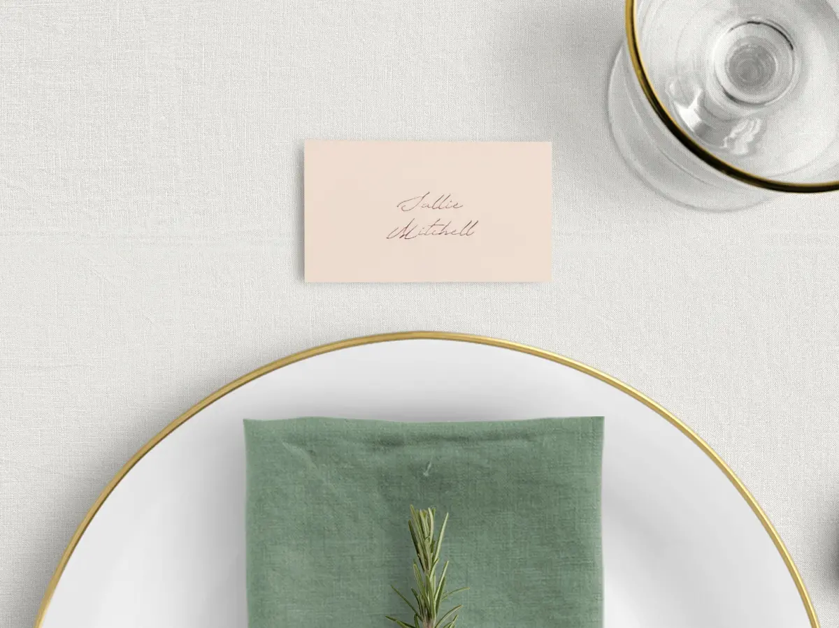 Tented Place Cards