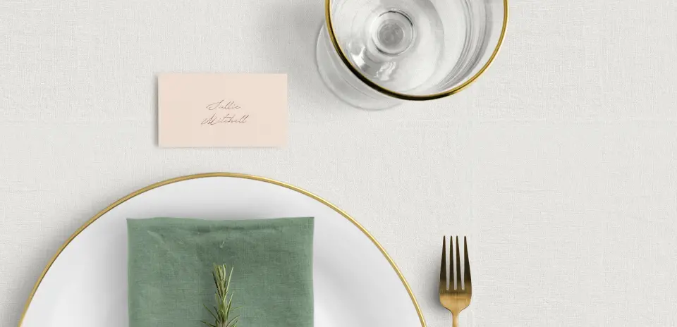 Tented Place Cards