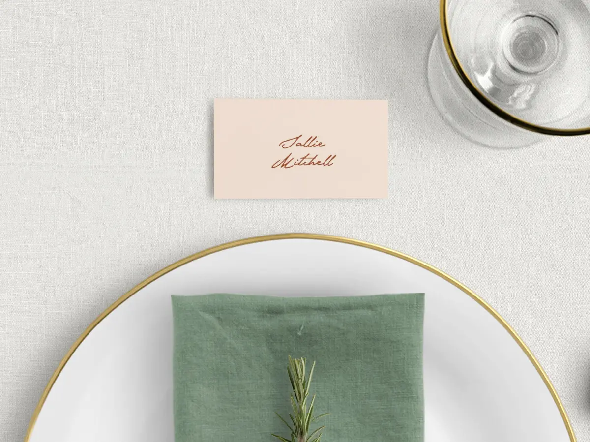Tented Place Cards