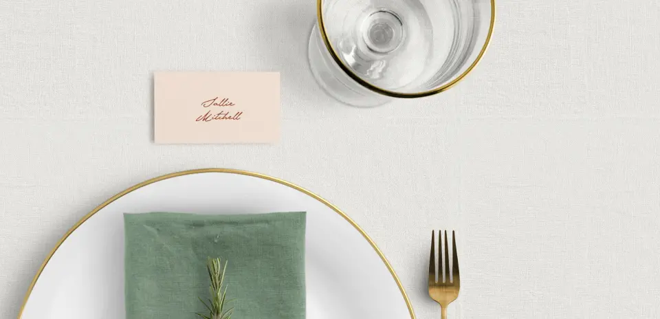 Tented Place Cards