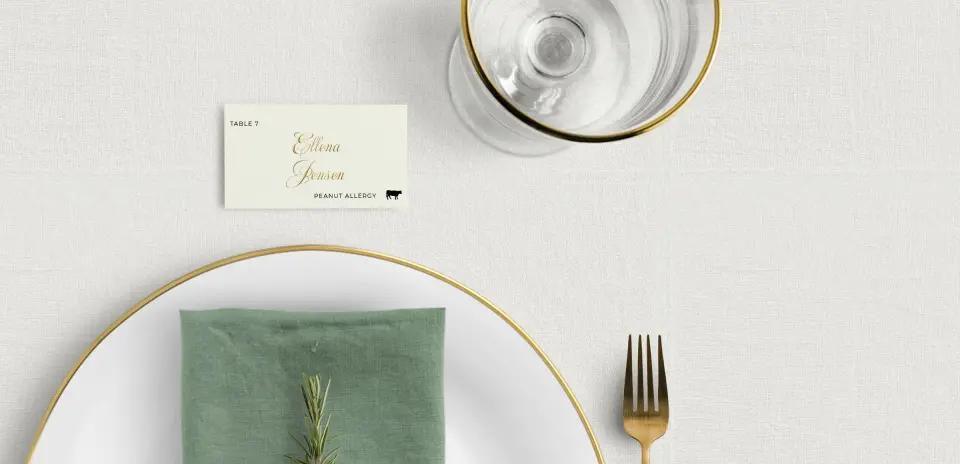 Tented Place Cards