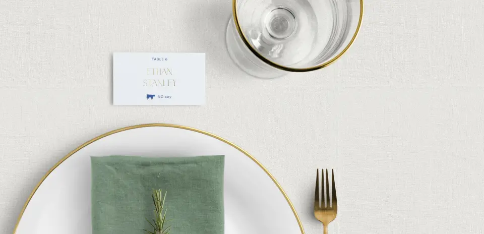 Tented Place Cards