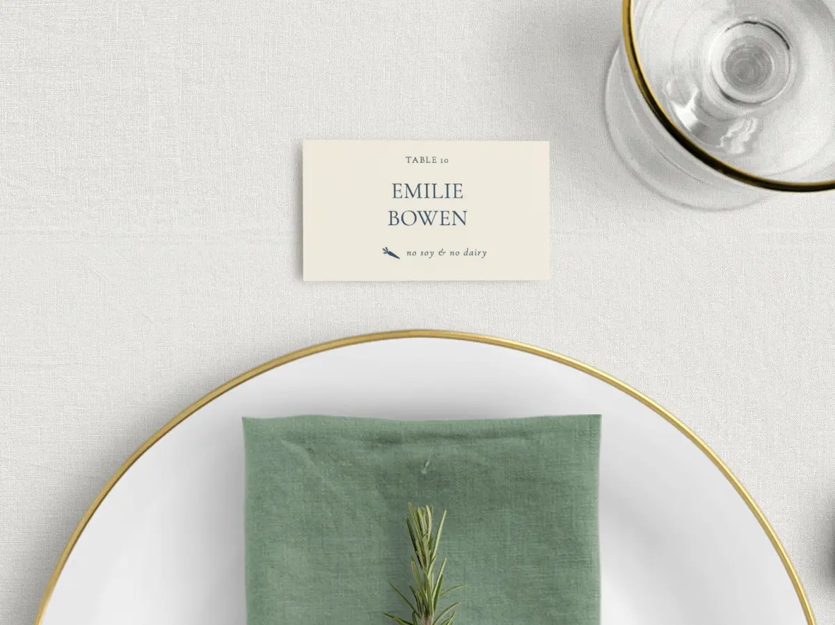 Tented Place Cards