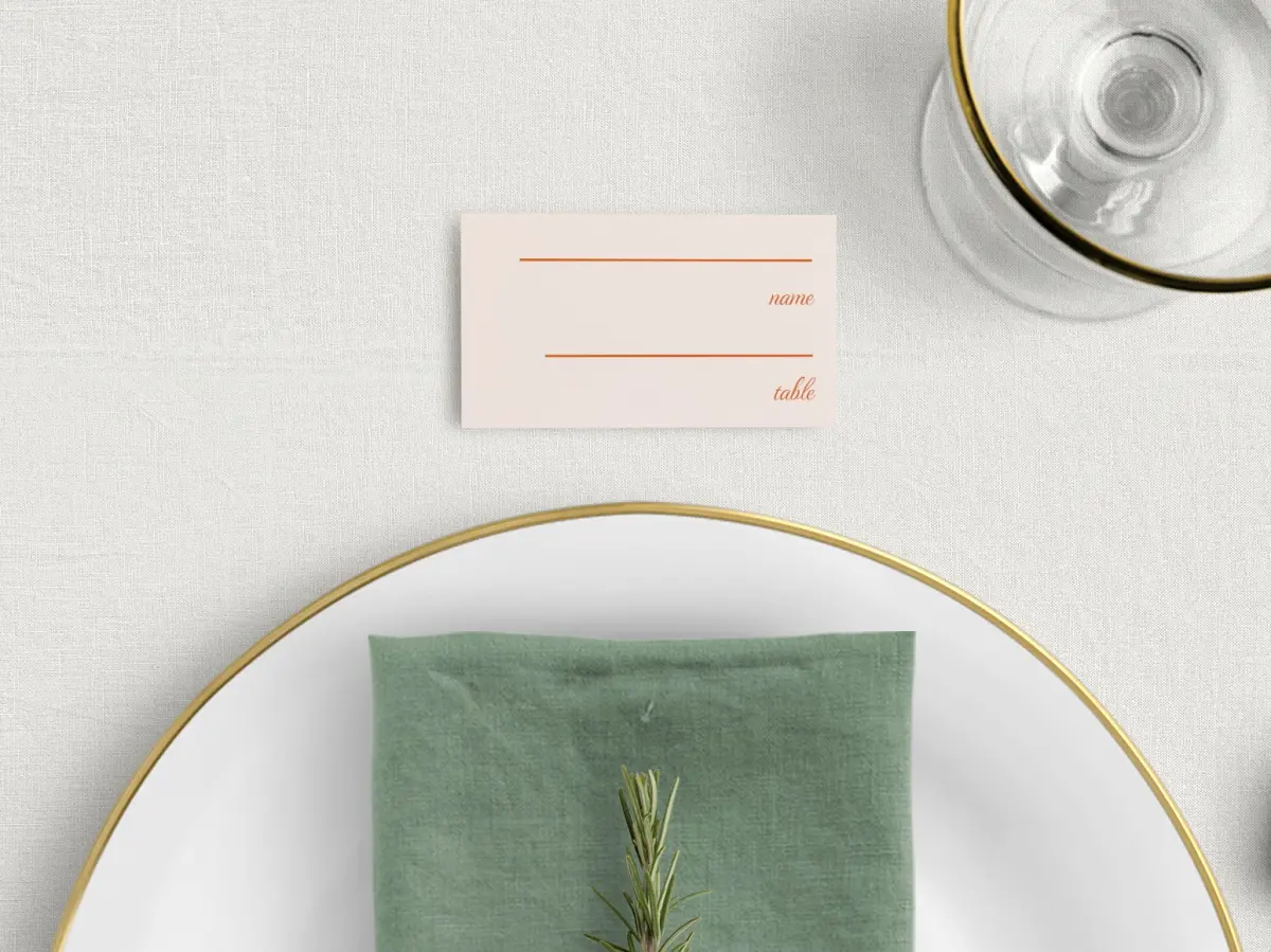 Tented Place Cards