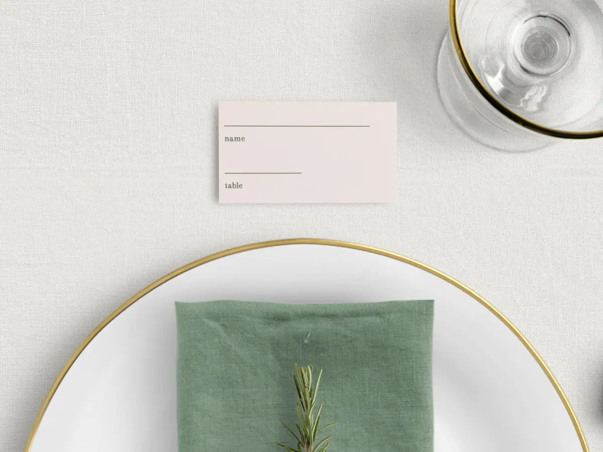 Tented Place Cards