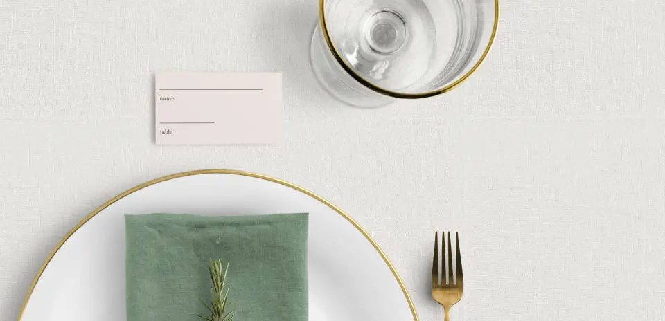 Tented Place Cards