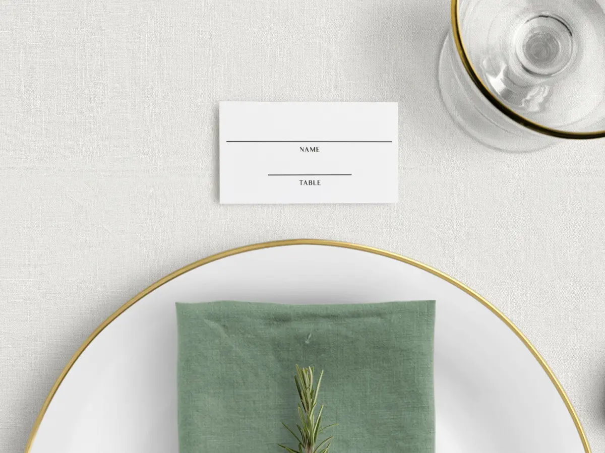 Tented Place Cards