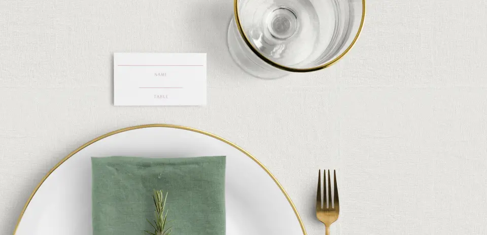 Tented Place Cards