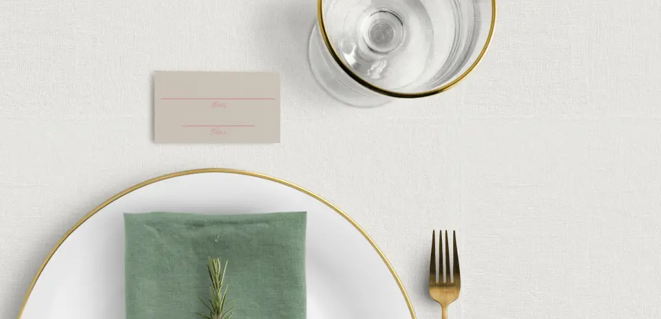 Tented Place Cards