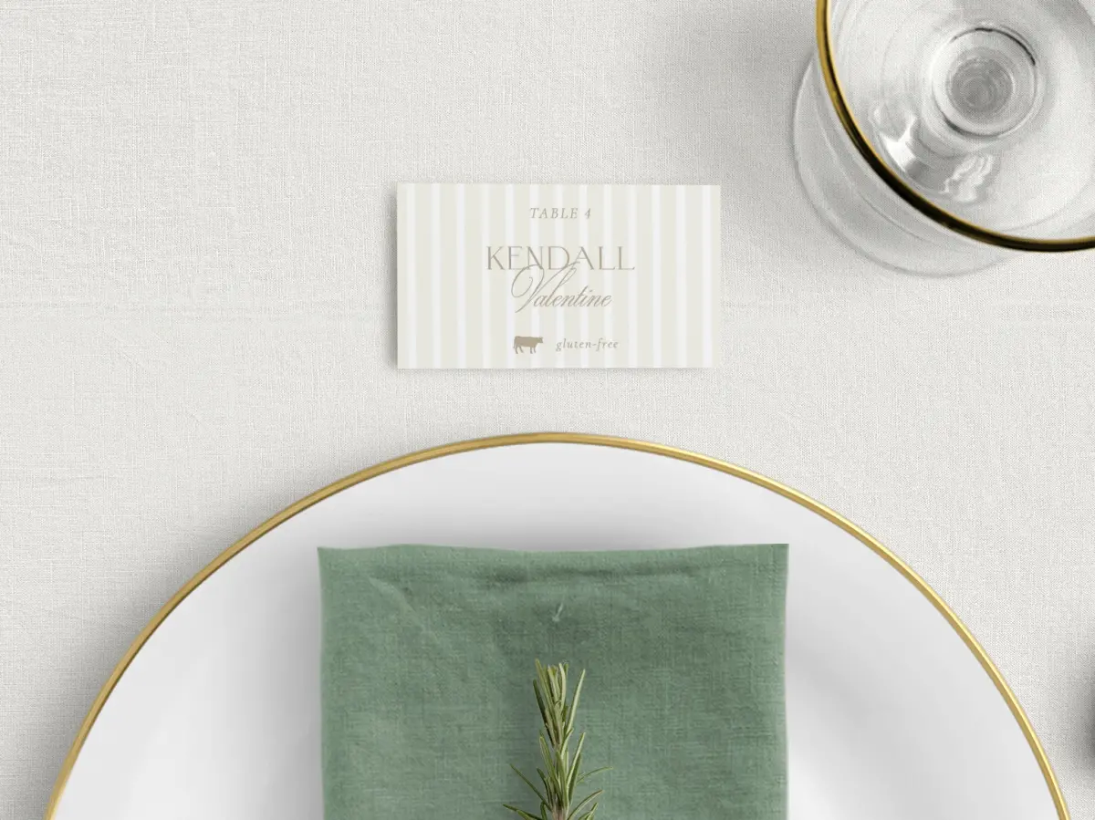 Tented Place Cards