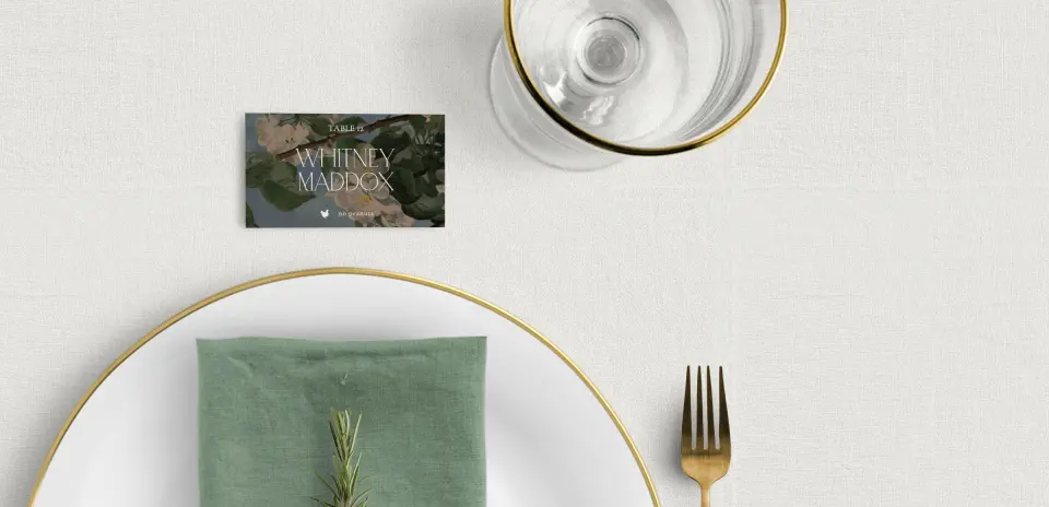 Tented Place Cards