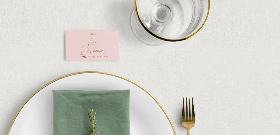 Tented Place Cards