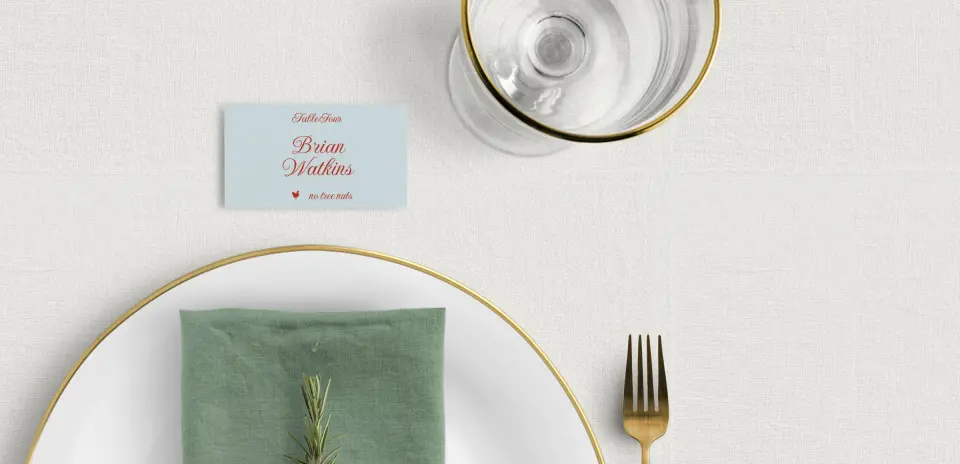 Tented Place Cards