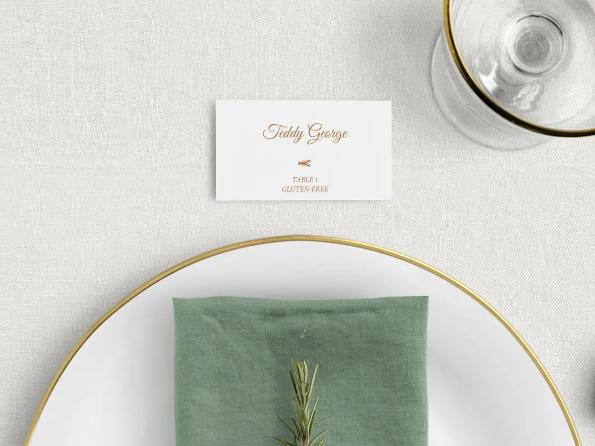 Tented Place Cards
