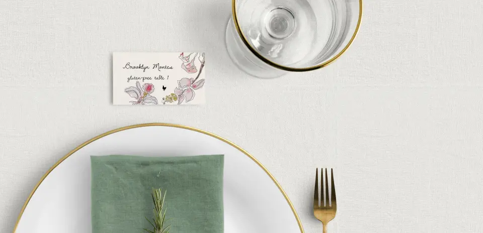 Tented Place Cards