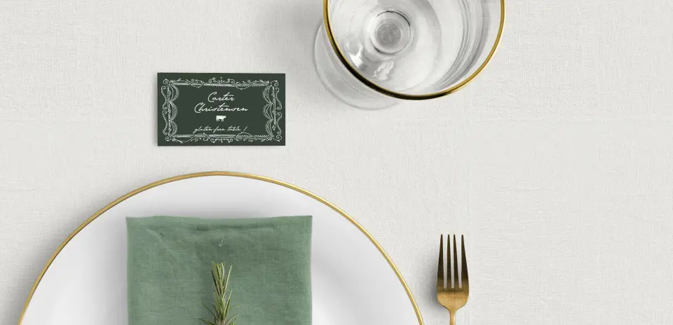Tented Place Cards