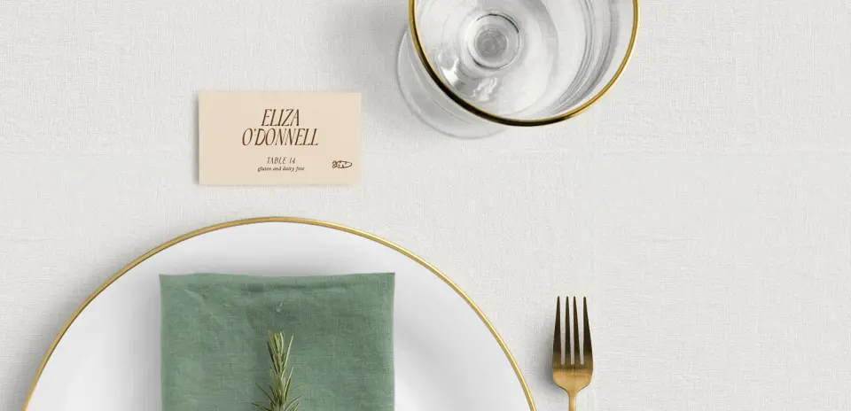 Tented Place Cards