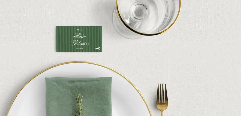 Tented Place Cards