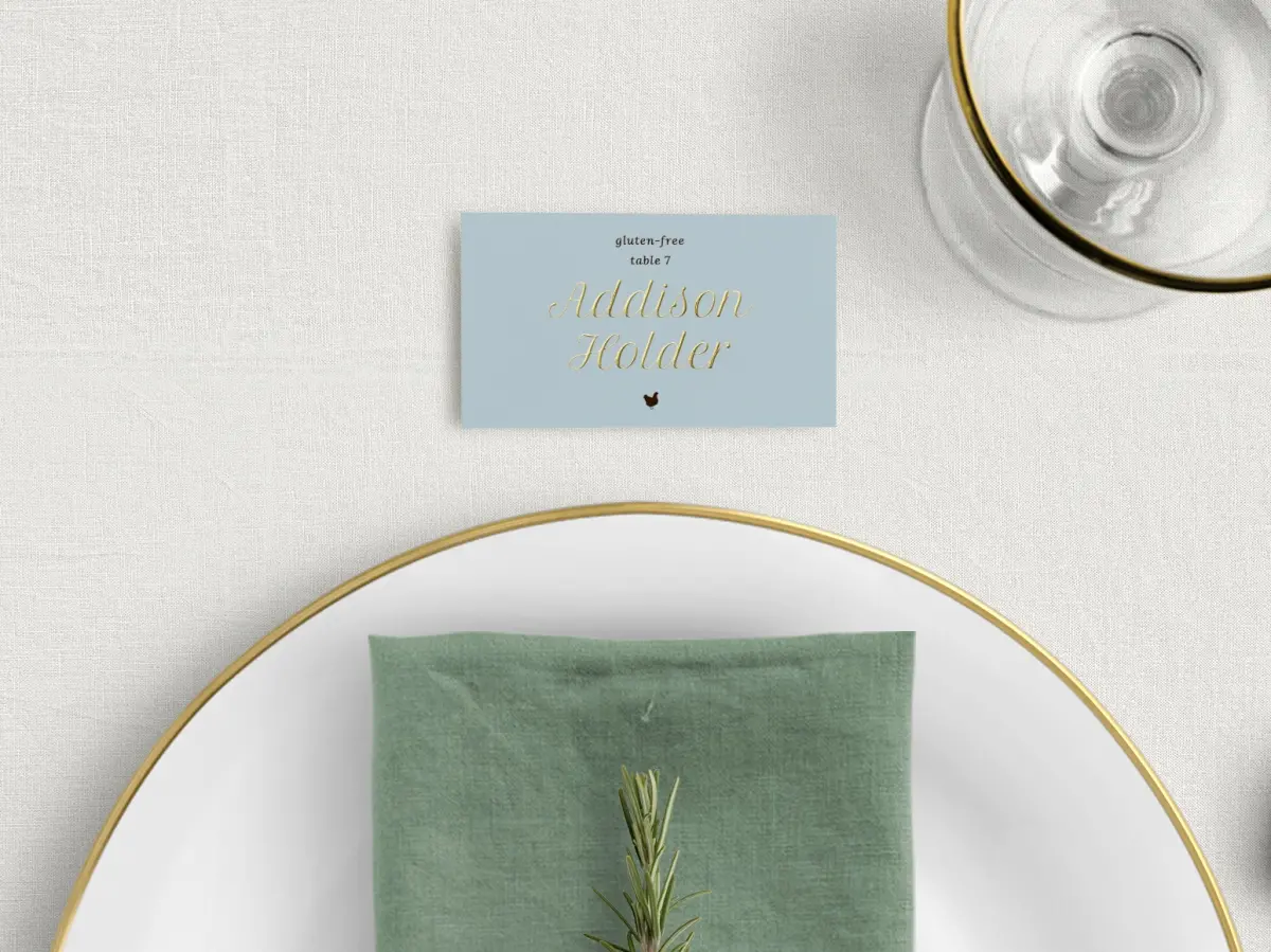 Tented Place Cards