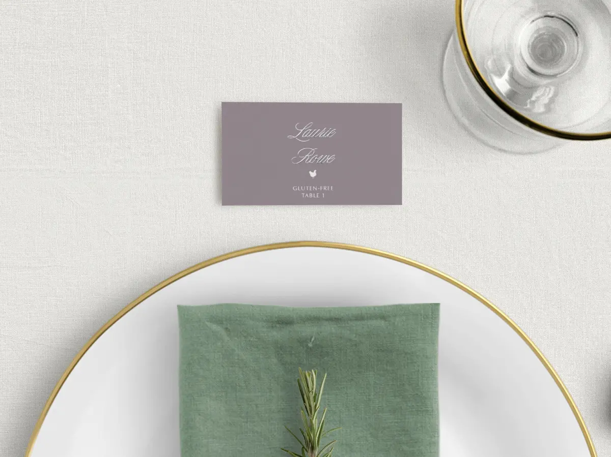 Tented Place Cards