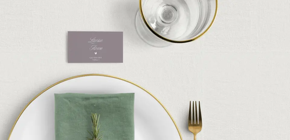 Tented Place Cards